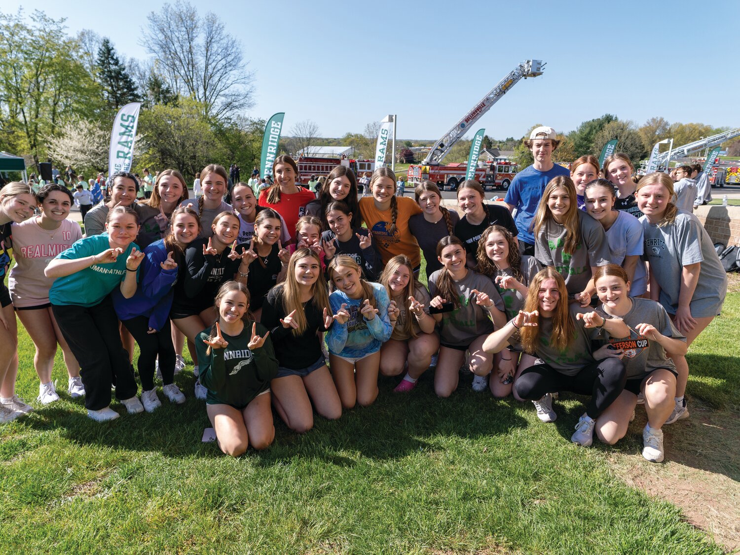 Students gather at the April Showers event, hosted by the Unified Pennridge Club, which provides opportunities for those with and without disabilities to participate together in club activities and sports.
