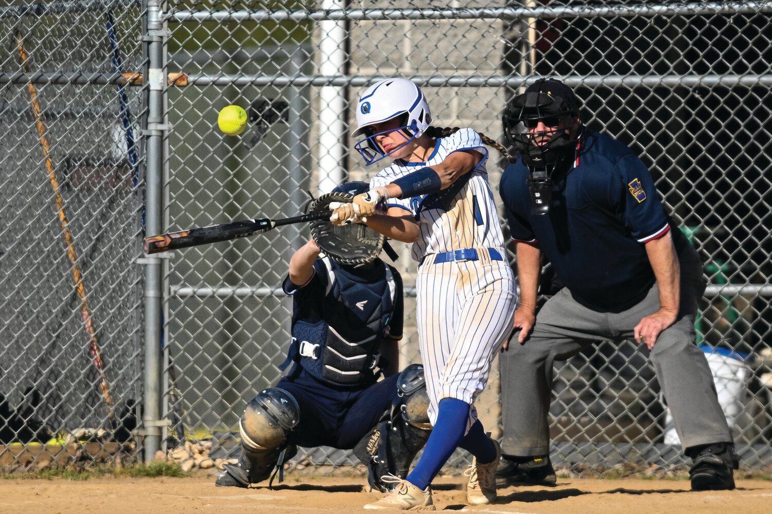 Quakertown’s Kira Jefferson bats in the fourth inning of Friday’s game against New Hope-Solebury.