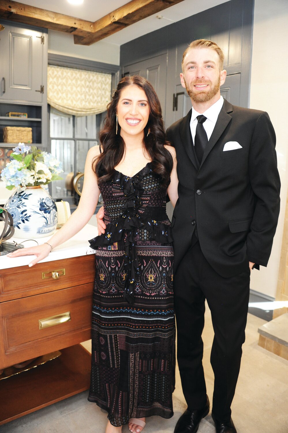 Designer of the mudroom, Nicole O’Dwyer of NS Interior Designs, and Ryan O’Dwyer.