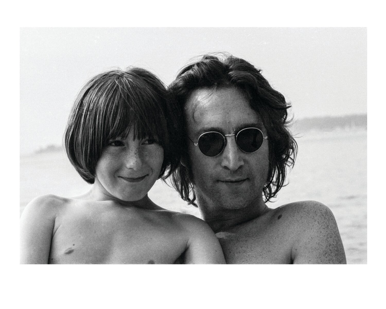 John Lennon, right, with his son, Julian.