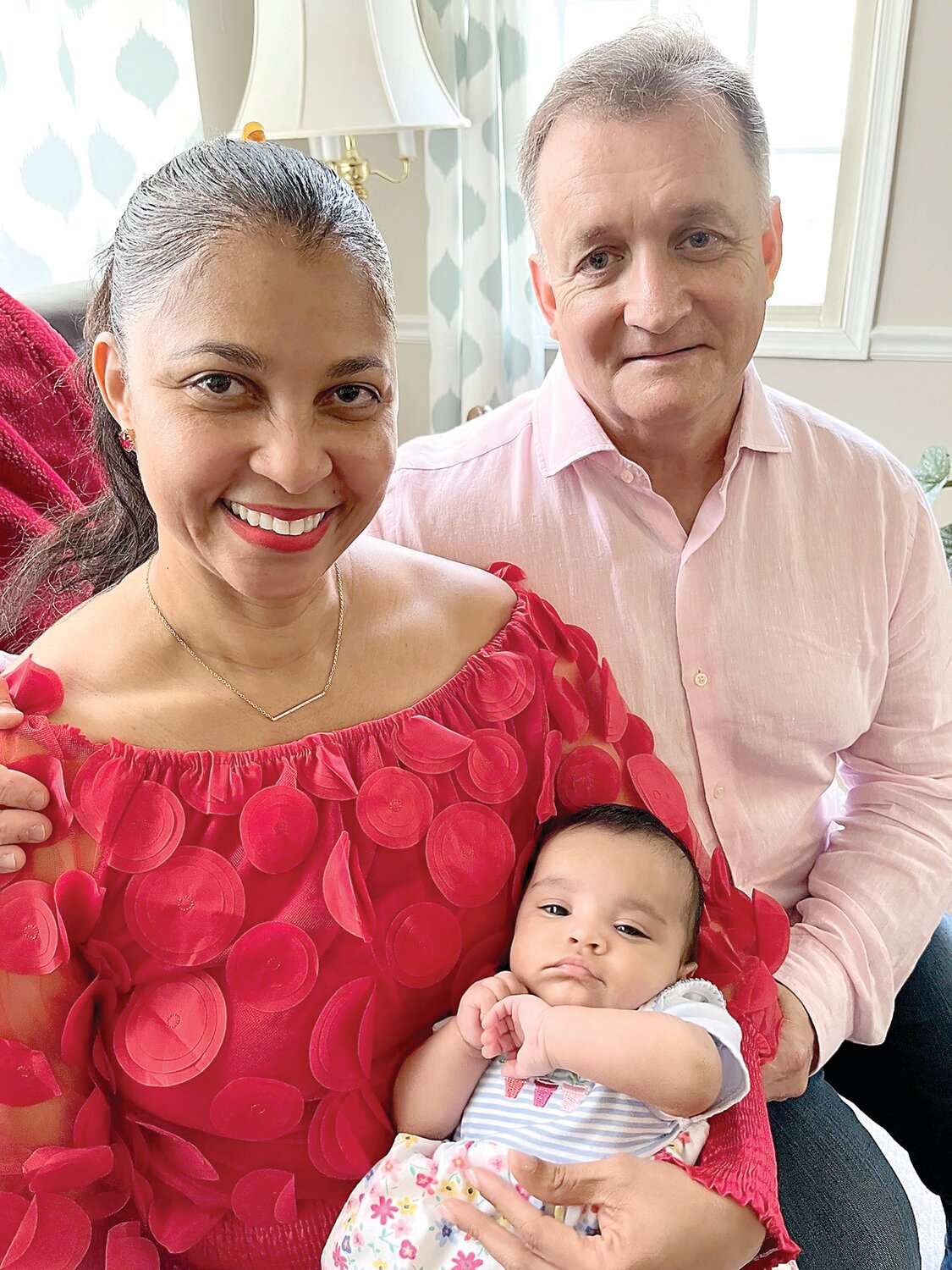 (Clockwise from top left)  Antonett Kerr Tonra, 54, and her husband James Tonra, 58, believe their 3-month-old Sarah-Ann Victoria Tonrato be a “miracle baby.”