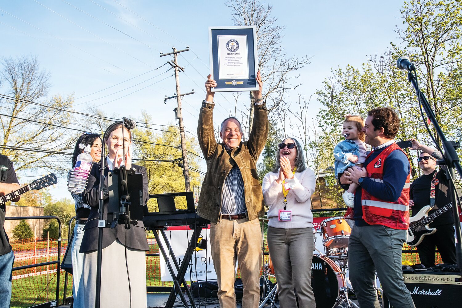 Tague Lumber celebrates its position as an “Officially Amazing” Guinness World Records record holder.