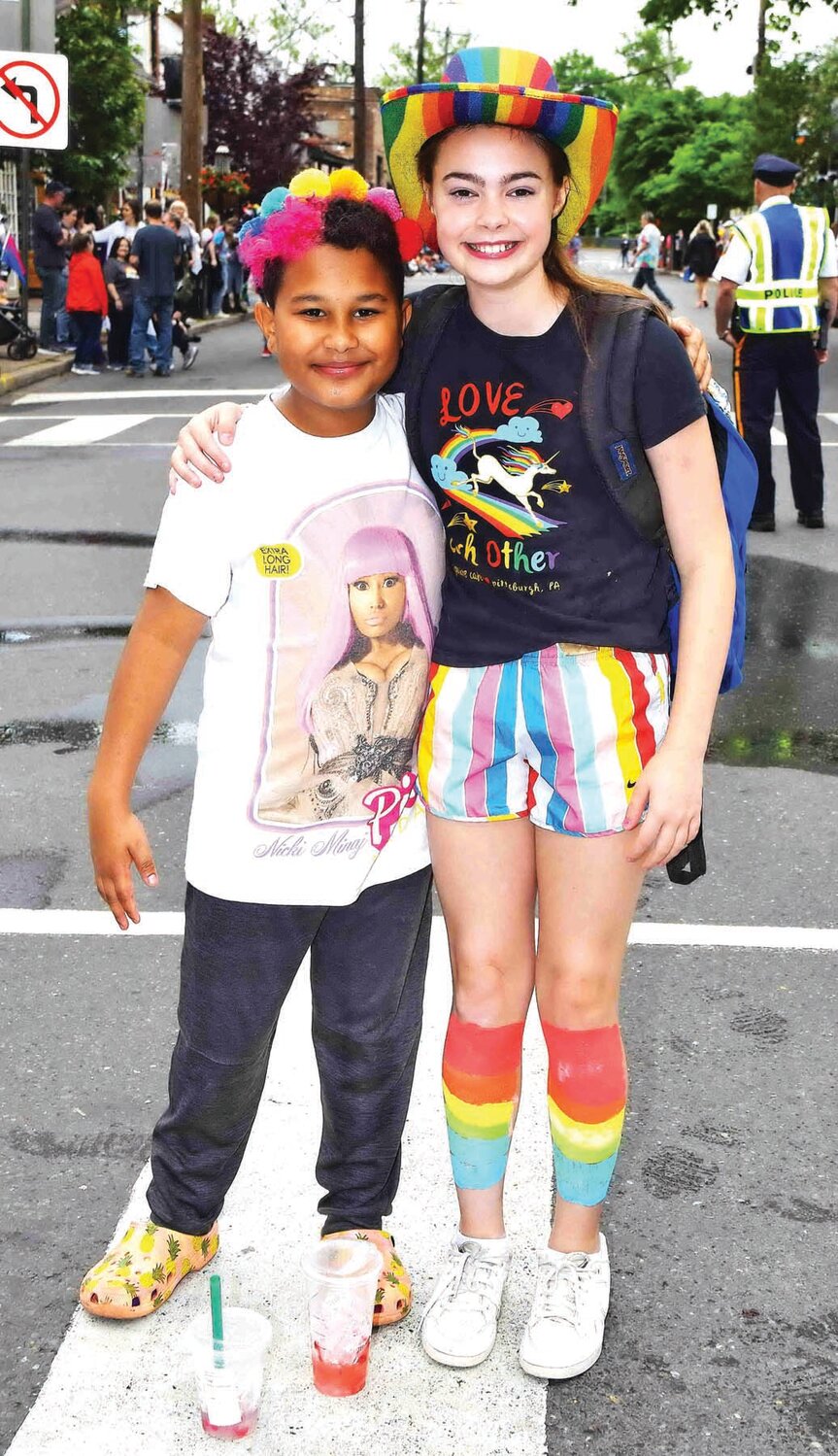 Youth attend the Pride Parade in New Hope May 18.