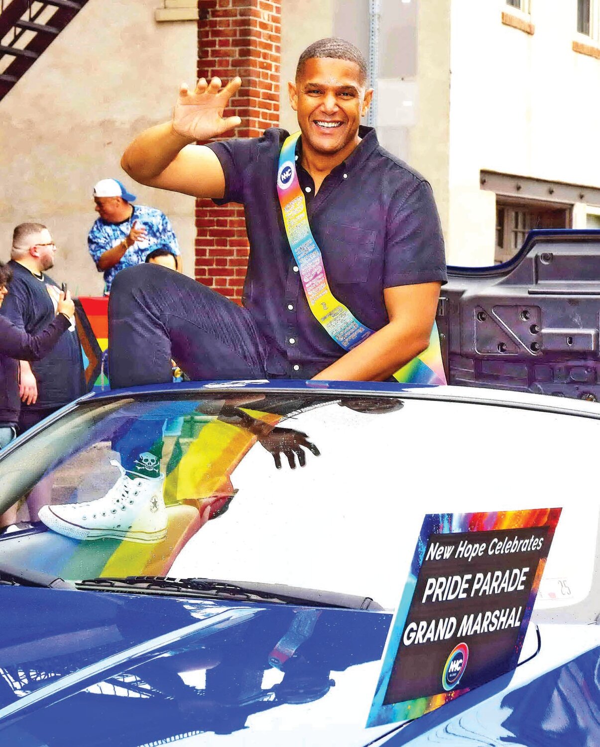 CBS Philadelphia anchor and reporter Howard Monroe served as the Pride Parade grand marshal.