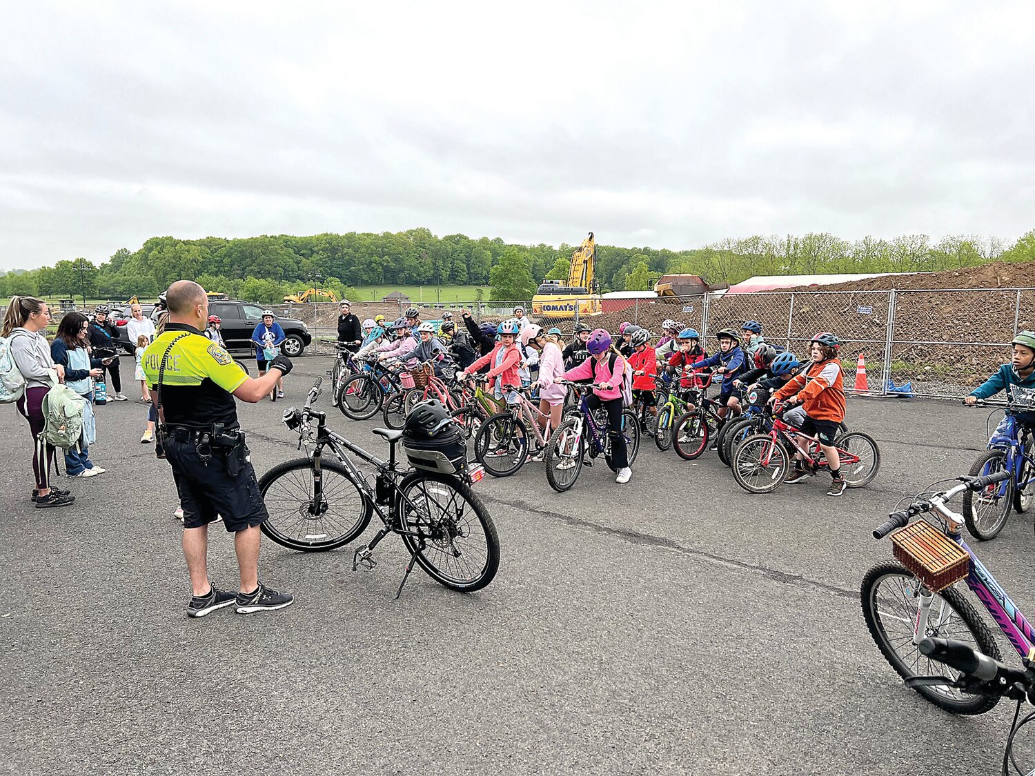 Buckingham Elementary students joined Doylestown Township Police Officer Jared Courts and TMA Bucks staff for a bike ride in Doylestown.