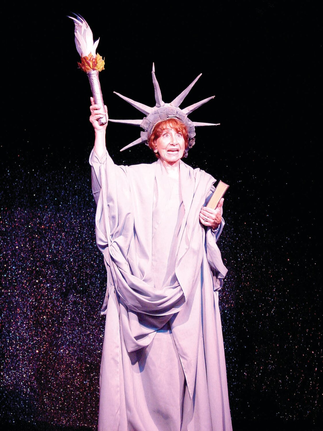Eleanor Miller as Lady Liberty.
