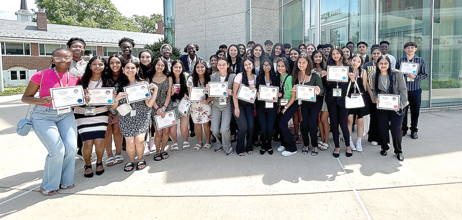 Thirty-four students from Bensalem High School participated in the Pennsylvania Junior Academy of Science State Competition.