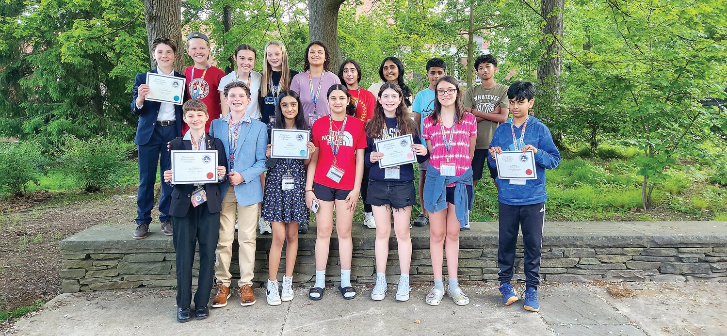Fourteen students from Robert K. Shafer Middle School attended the Pennsylvania Junior Academy of Science State Competition.