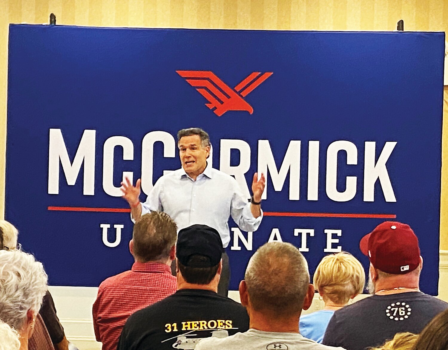 Republican U.S. Senate candidate Dave McCormick came to Doylestown Tuesday to rally support for his race against Sen. Bob Casey. He spoke at Bucks County Republican Committee headquarters in Doylestown.