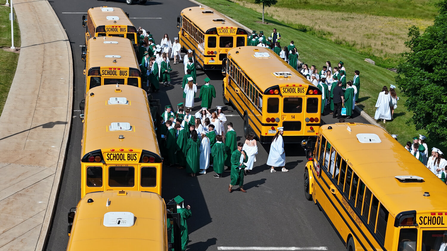 Pennridge students took their “Last Bus Ride” June 4 to Stabler Arena at Lehigh University for graduation.