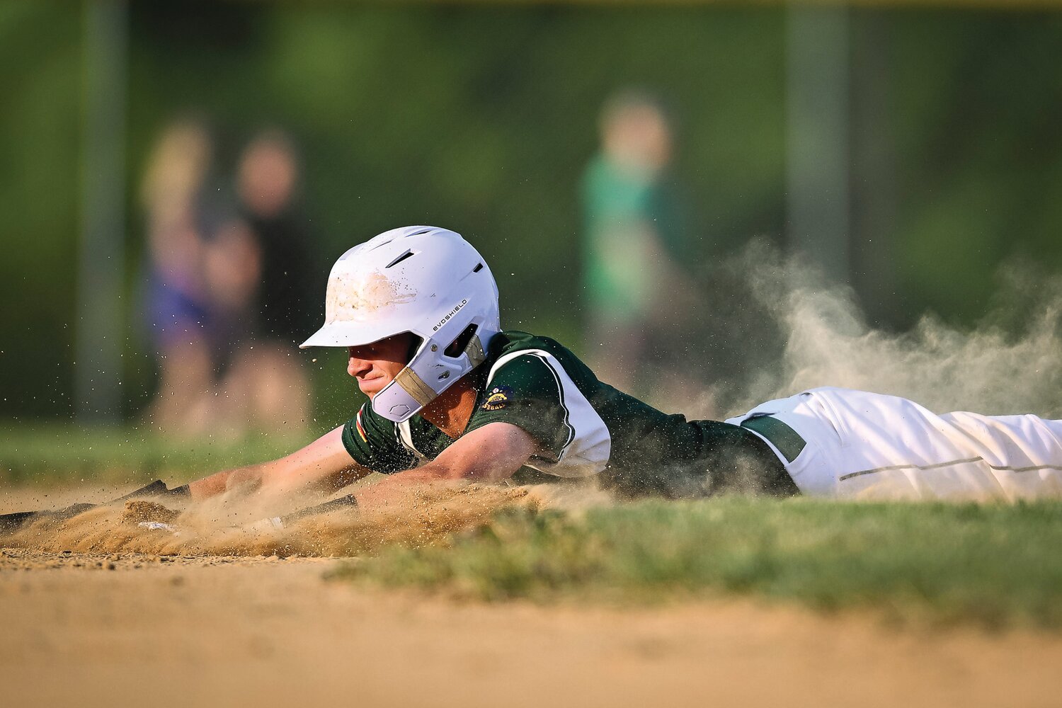 Pennridge’s Will Munley slides into second base with a first-inning stolen base.