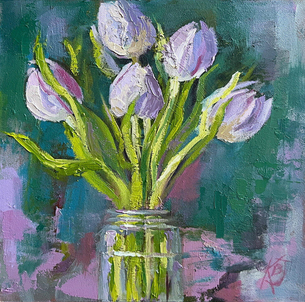 “Tulip Posy” is by Kathy Jankauskas.