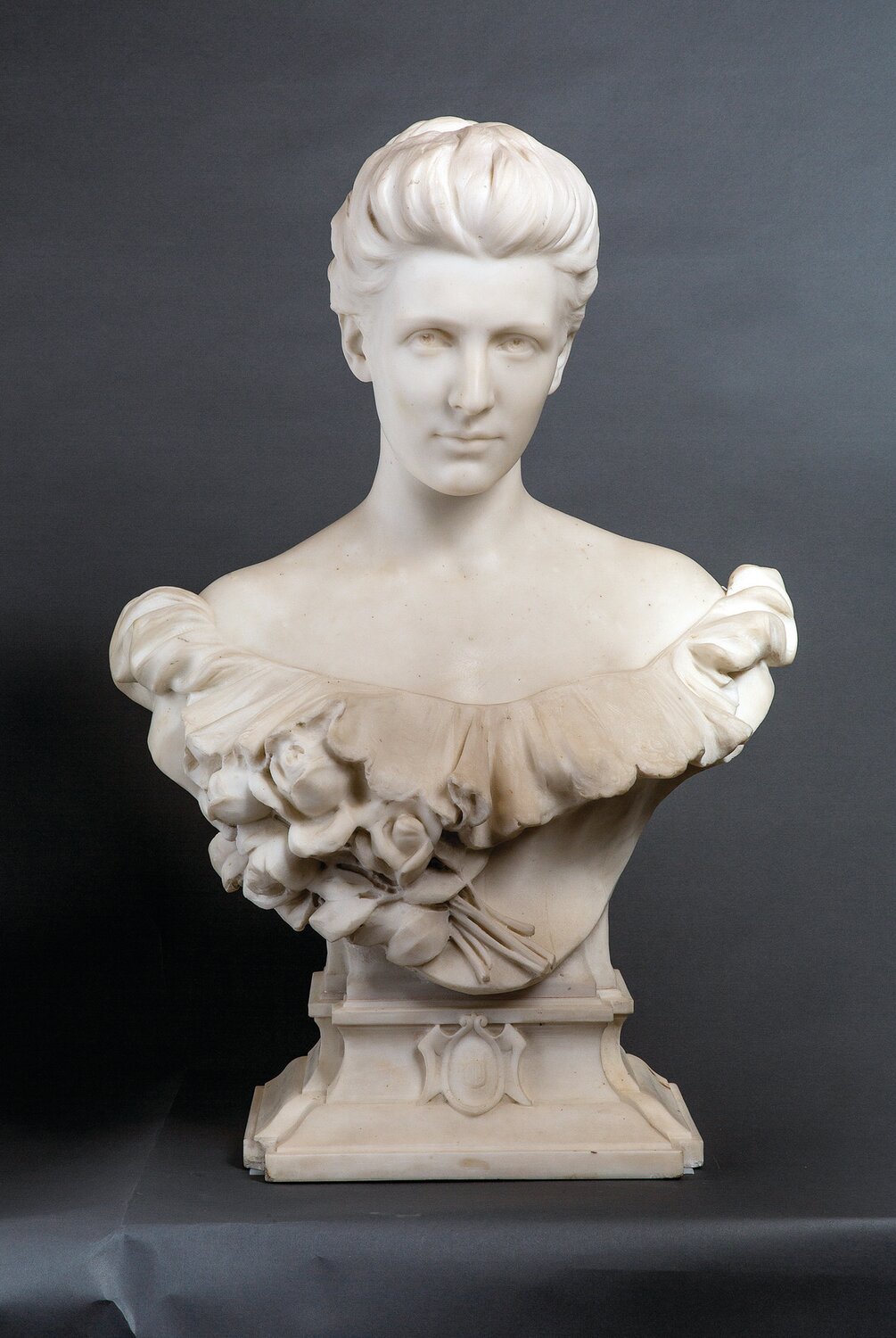 Daniel Chester French (1850-1931), “Cornelia Fanning Gay,” 1901. Marble, 30 1/8 by 21 ½ by 13 inches. Chesterwood, Strockbridge, Mass. Gift of the Daniel Chester French Foundation, NT 69.38.817. Courtesy American Federation of Arts.