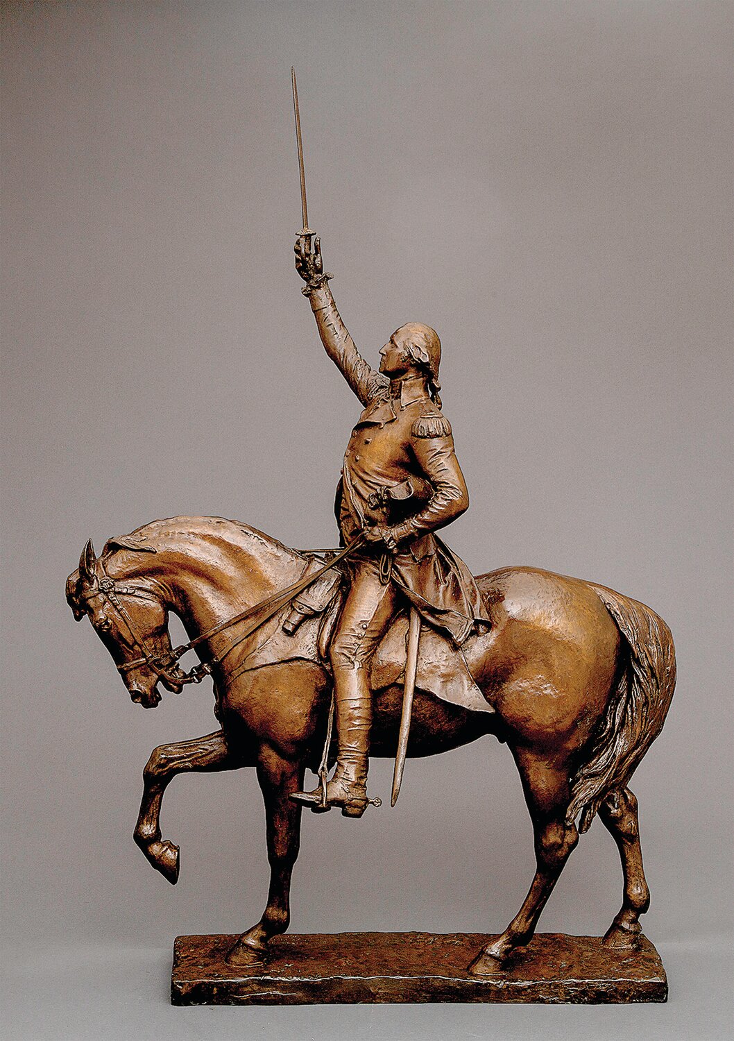 Daniel Chester French (1850-1931), “George Washington Equestrian,” 1903-04. Bronze, 30 ¾ inches. Chesterwood, Strockbridge, MA. Gift of the Daniel Chester French Foundation.