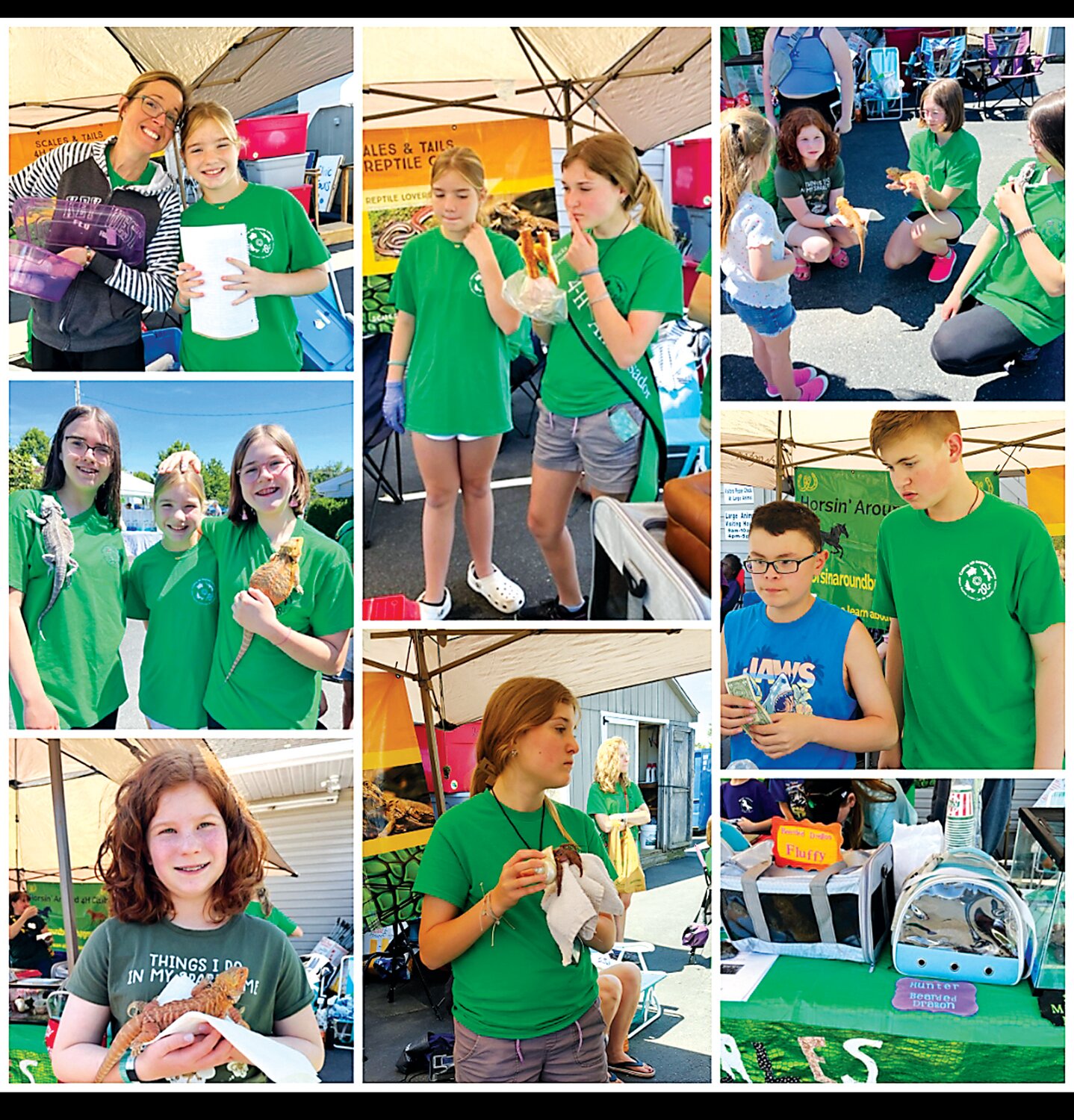 Members of Scales N Tales 4-H Club participated in the Quaketown Pet Fair.