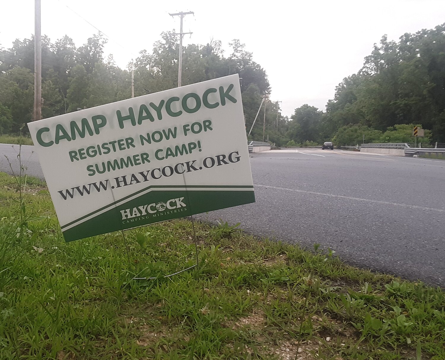 Haycock Camping Ministries advertises in Durham Township. Under the conditional use decision, it will be limited to 600 occupants at any one time, a decision welcomed by opponents of the expansion.