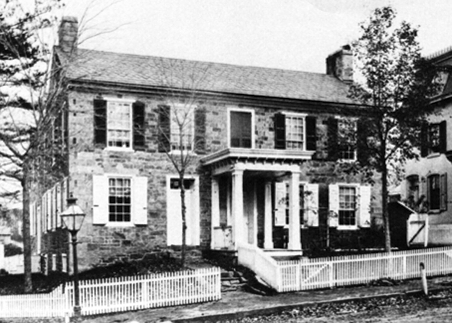 The Green Tree Inn as it appeared in the 1860s.