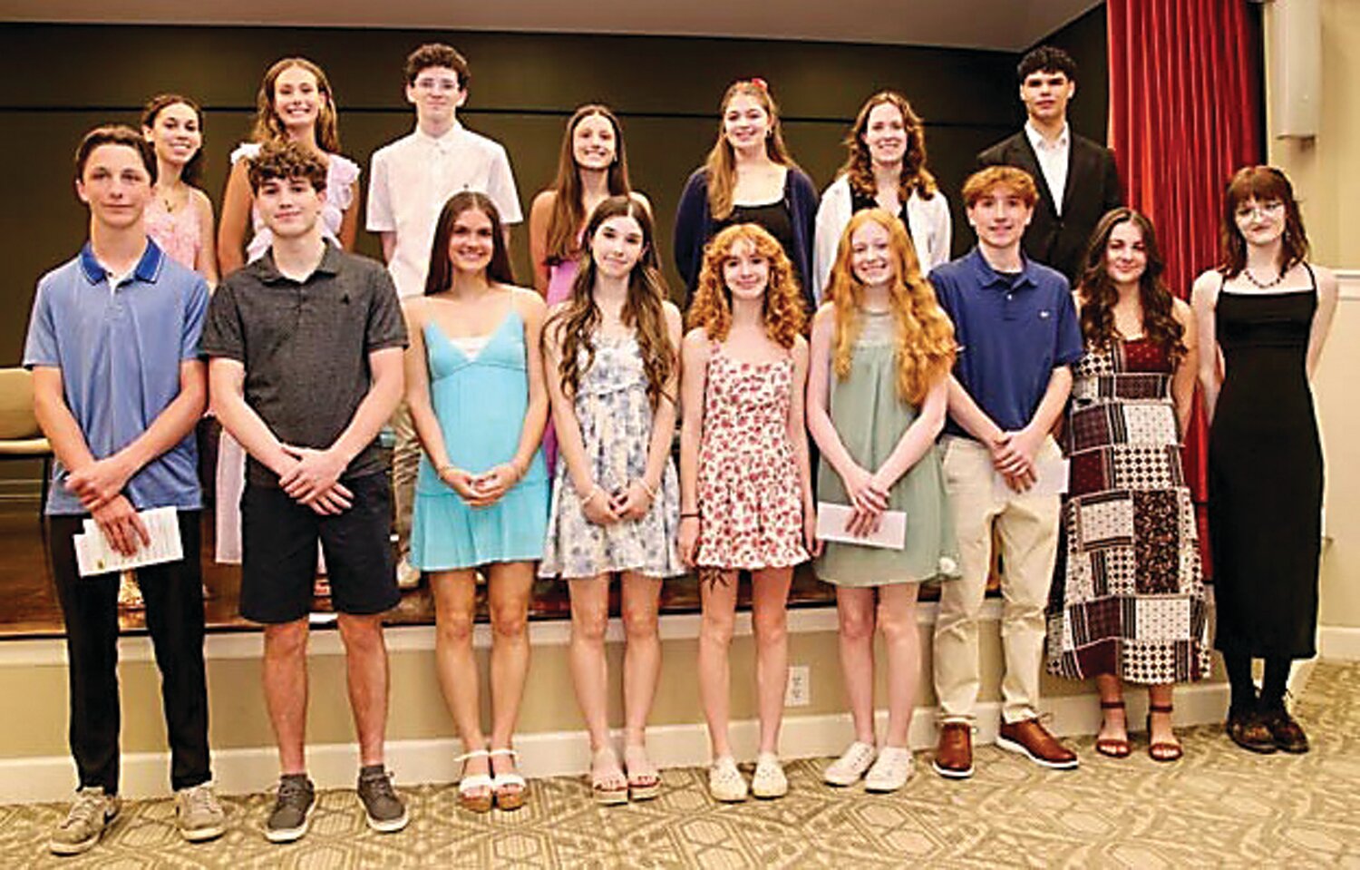 Nineteen graduating high school seniors working in the Pine Run Retirement Community’s dining department were recently awarded scholarships funded by residents at Pine Run Village, the Health Center and Lakeview.
