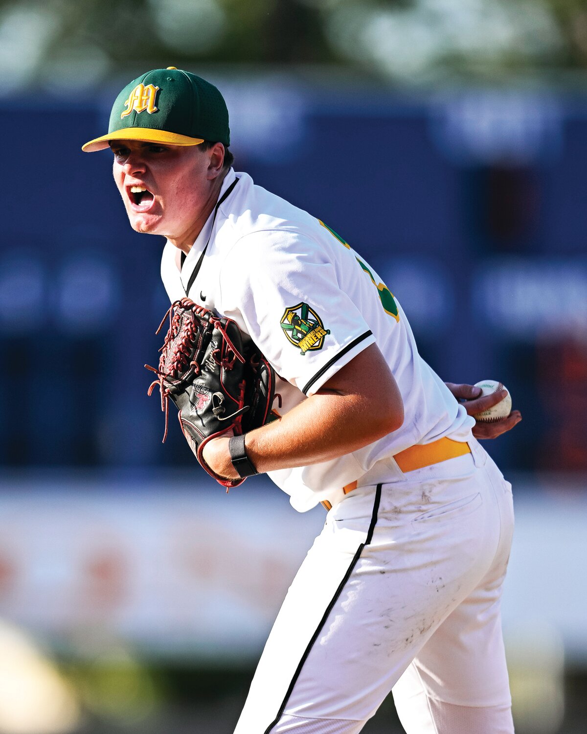 Northern All-Star Jake Memoli, of the Scranton/Wilkes-Barre Miners, pitches in the second inning of the East Coast Collegiate Baseball League All-Star Game.