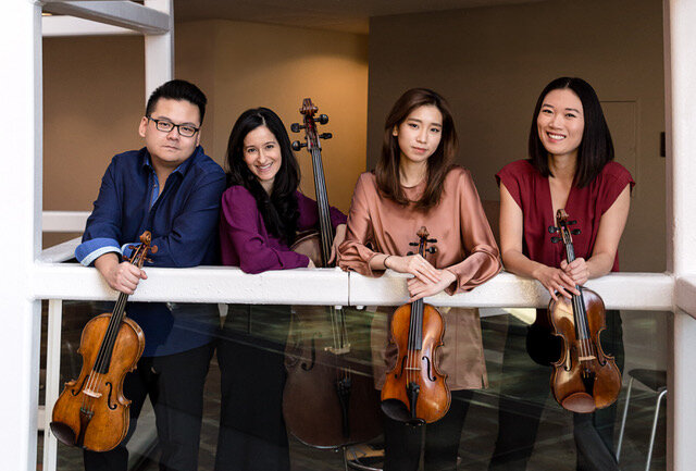 Quartet Iris features Che-Hung Chen, Yumi Kendall, Christine Lim and Julia Li.