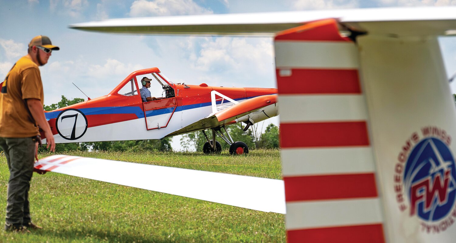 Freedom’s Wings International hosted an event Sunday, helping about a dozen individuals with disabilities get out of their wheelchairs, sit in the cockpit of a glider and soar in the sky at Van Sant Airport.