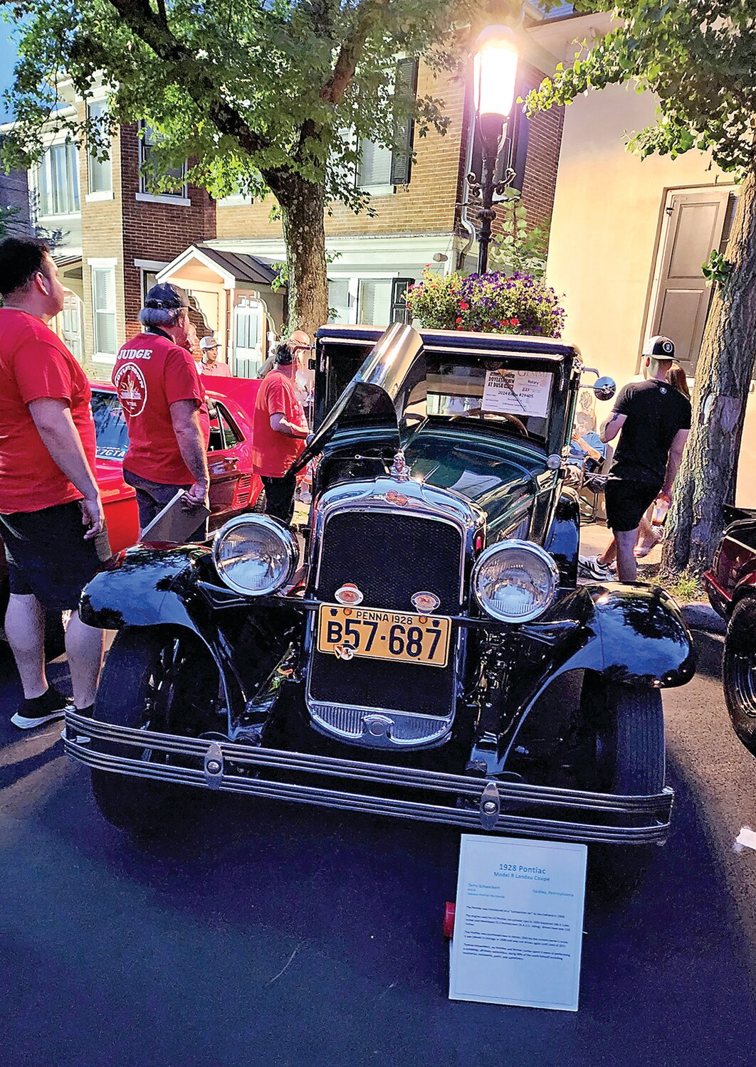 Terry Schweikert’s 1928 Pontiac Landau Coupe, one of the Top 40 award winners.