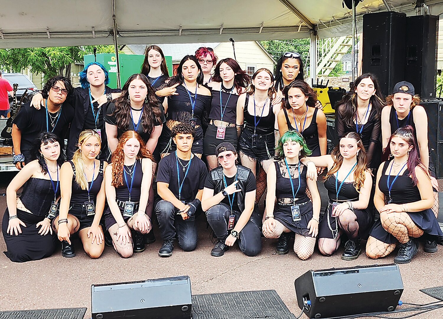 The RockNRoll Chorus performed at the Doylestown at Dusk Car Show.