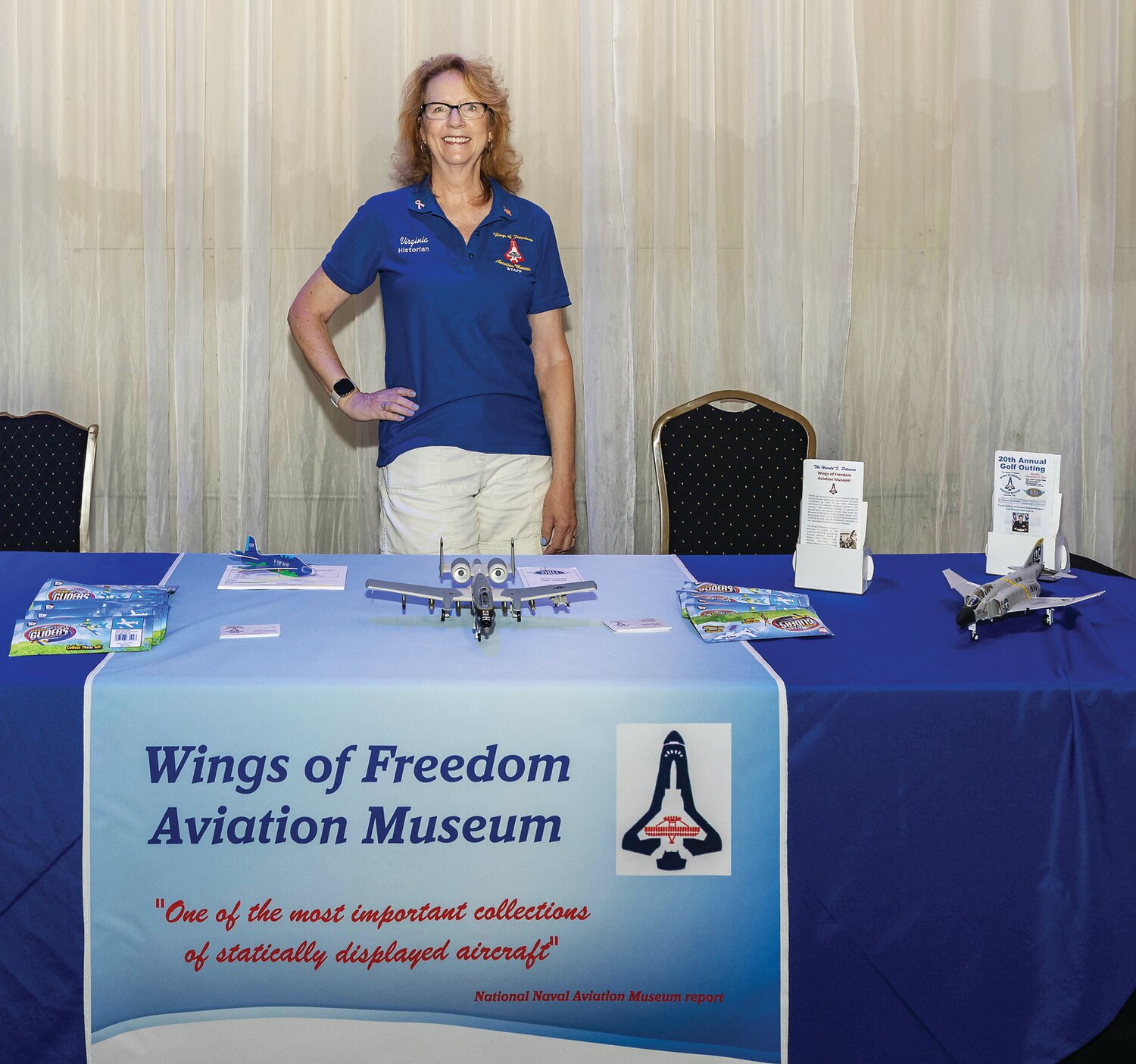 Virginia Brooke, historian, Wings of Freedom Aviation Museum.