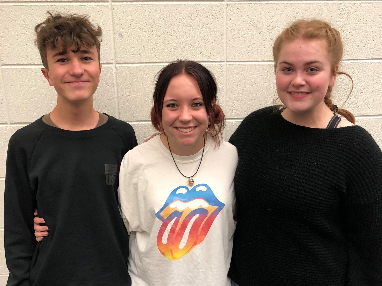 OZARK HIGH SCHOOL ALL-STATE VOCALISTS — Pctured from left, Ilya Kozlov, Hanna McConnell and Kaitlyn Wilson were named to the All-State Choir.