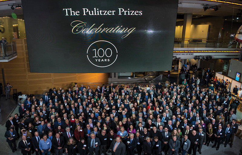Earlier this year, Pulitzer winners and board members gathered at the Pulitzer Centennial kickoff event at the Newseum in Washington D.C. 