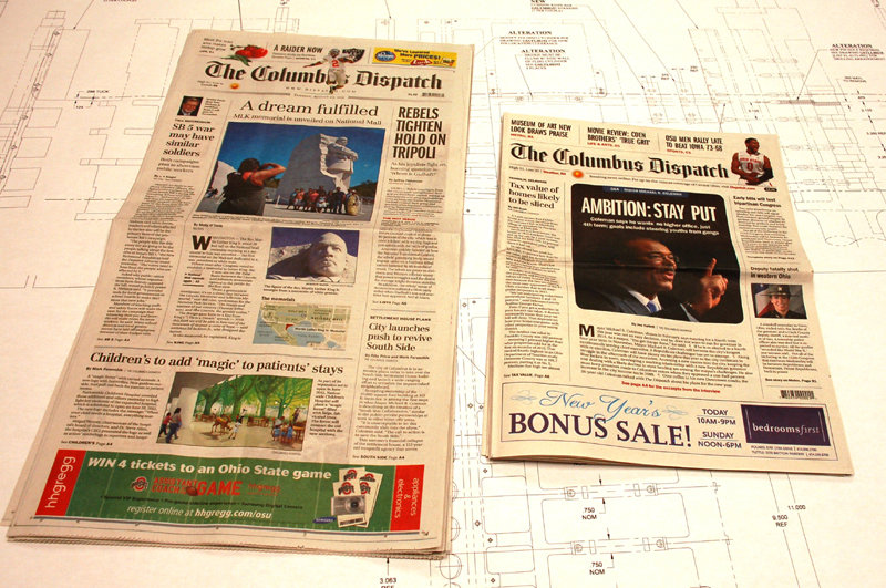 Production: Gannett Readies to Pioneer Compact, 3-Around Format