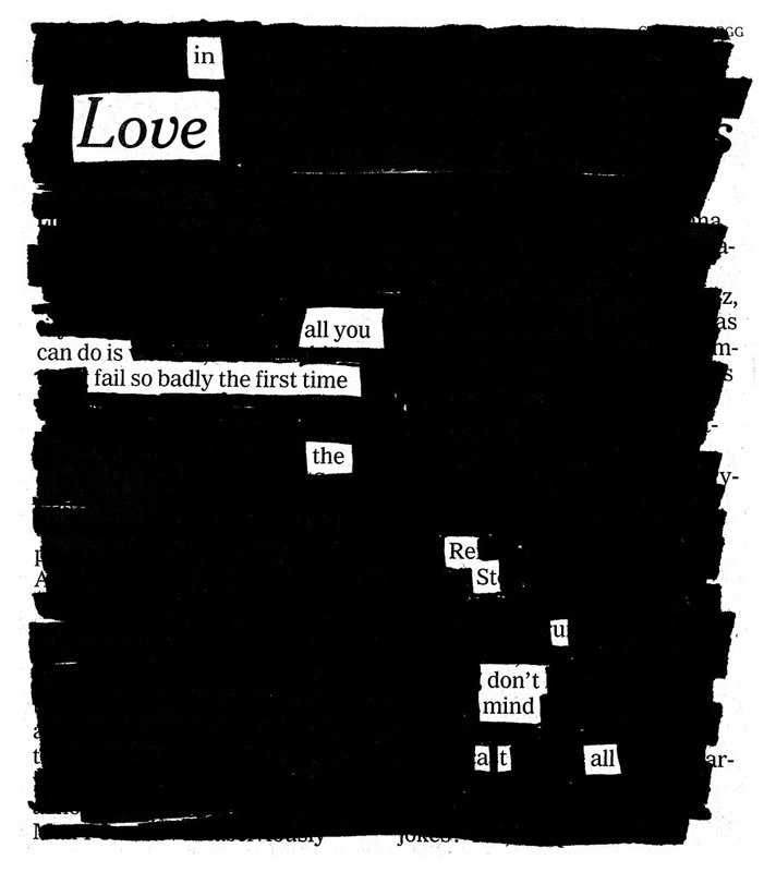 Newspaper Blackout Turns News Into Poetry