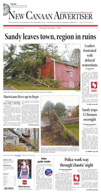 Hurricane Sandy Cuts Power, But Not News Coverage