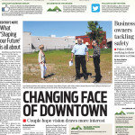 A front cover from the Shaping Our Future series from the Record Searchlight 