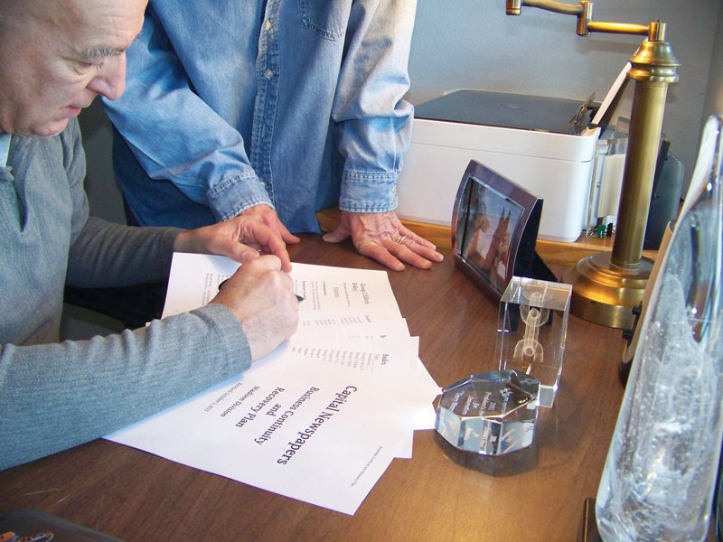 When creating a plan, make sure you go over it with your employees. (Photo by Jerry Simpkins)