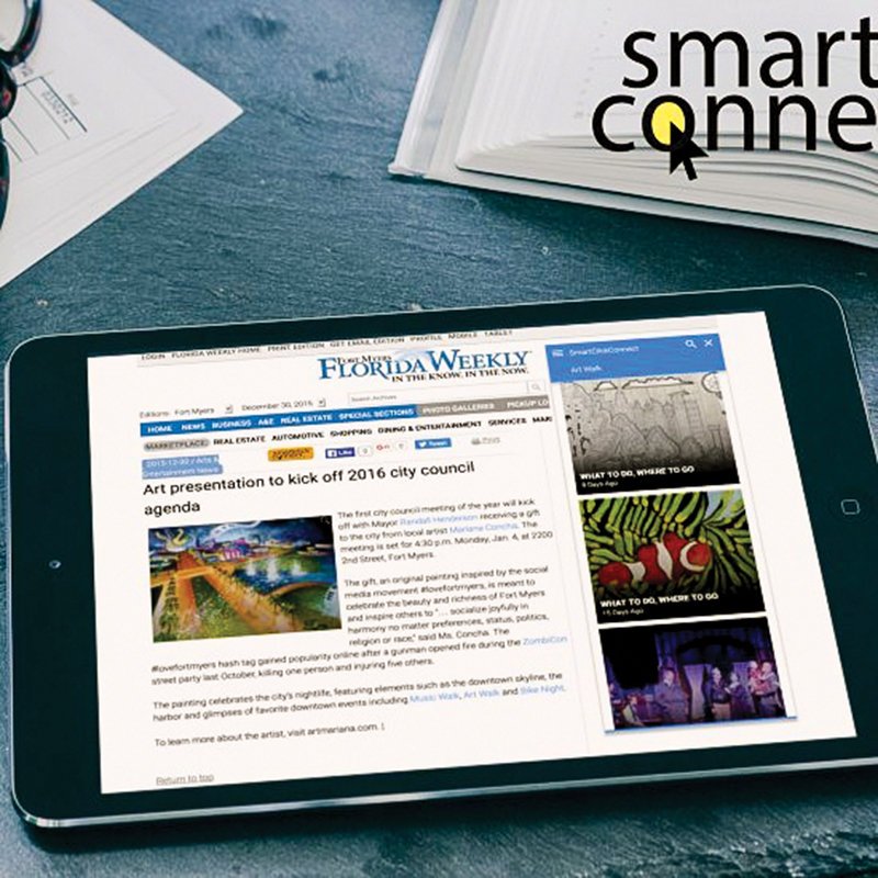 SmartClickConnect featured on the Florida Weekly website.