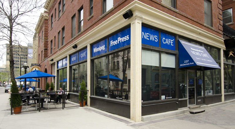 Winnipeg Free Press Opens News Café