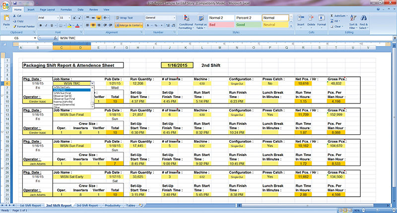 Production: Excel is the Swiss Army Knife for Production Metrics