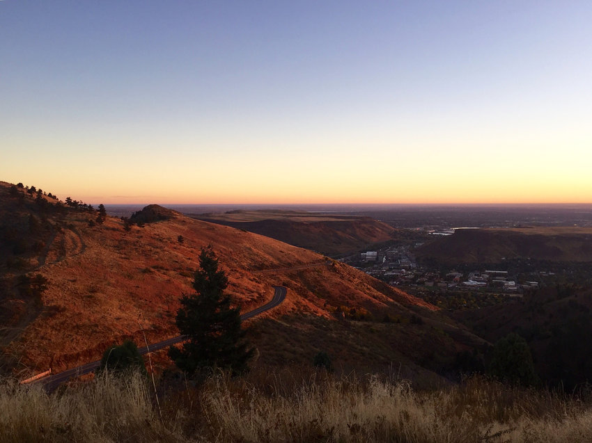 The drive up Lookout Mountain is a great vantage point to see the sun rise over the city.