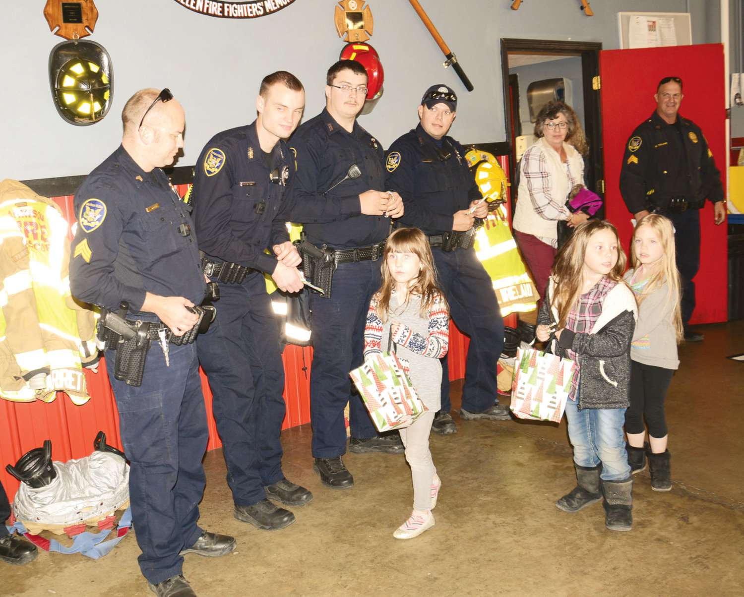 Singing To Harrison Police and Fire | Harrison Daily