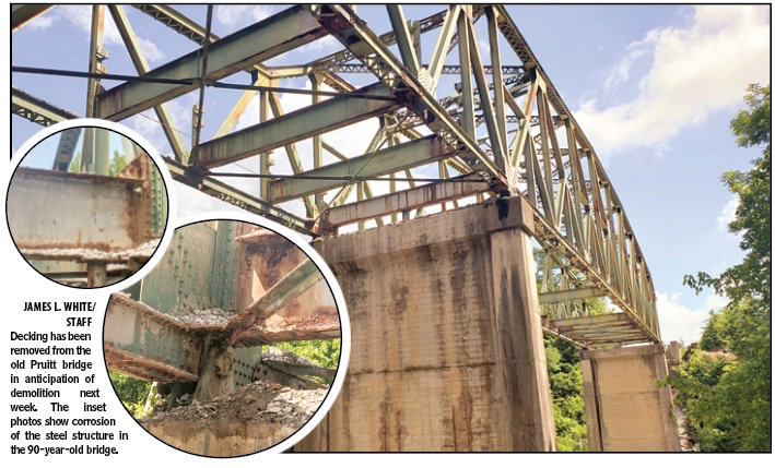 Old Pruitt bridge to be dropped next week | Harrison Daily