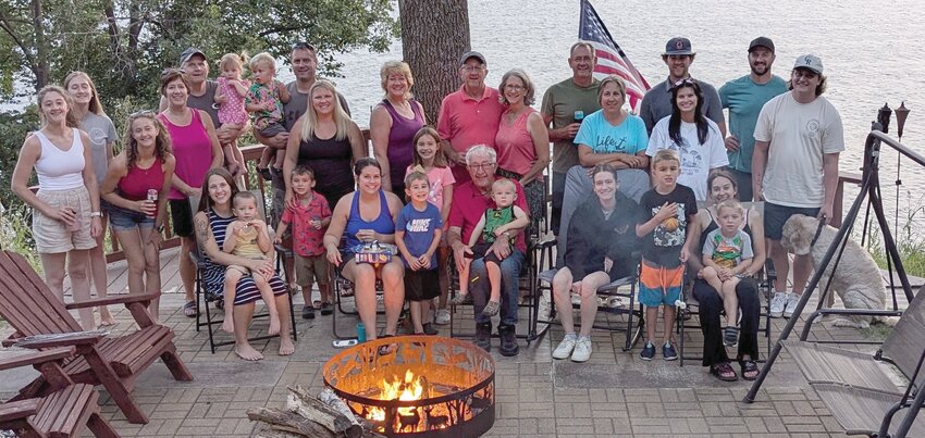 The Pietz clan poses for a family photo this past summer.