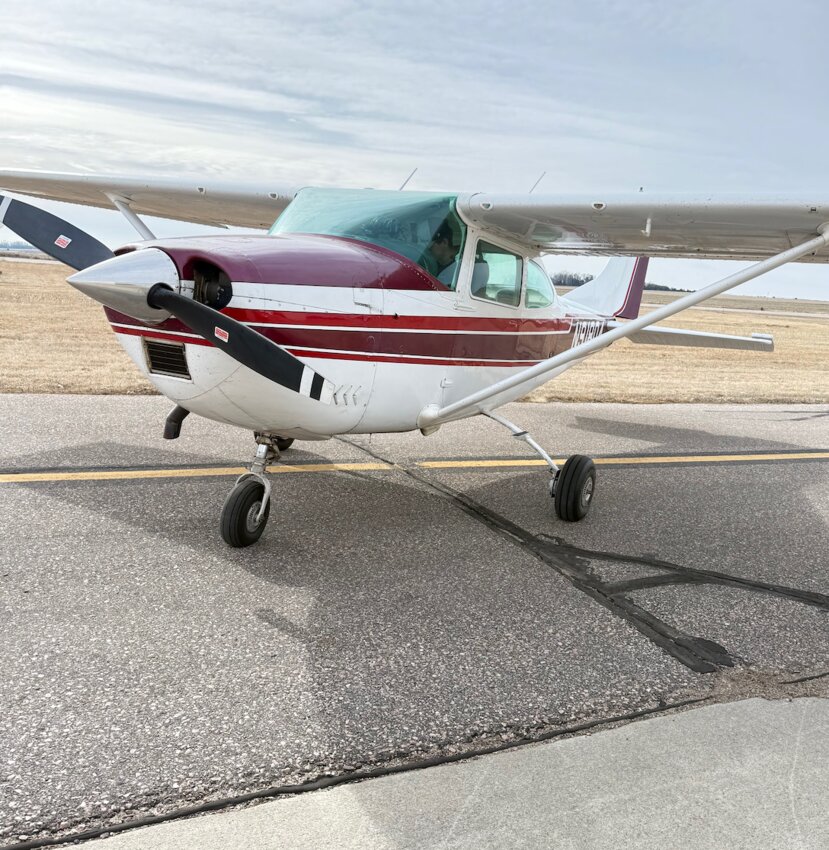 A small plane used by a local business sits on the cracked, aging runway at Flandreau Municipal Airport — a familiar sight for generations of local pilots. A newly approved expansion project will bring a longer, wider runway and other improvements to accommodate increased air traffic in the region as passenger travel grows in Sioux Falls.