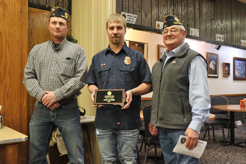 Logan Arthurs is named Outstanding Firefighter of the Year