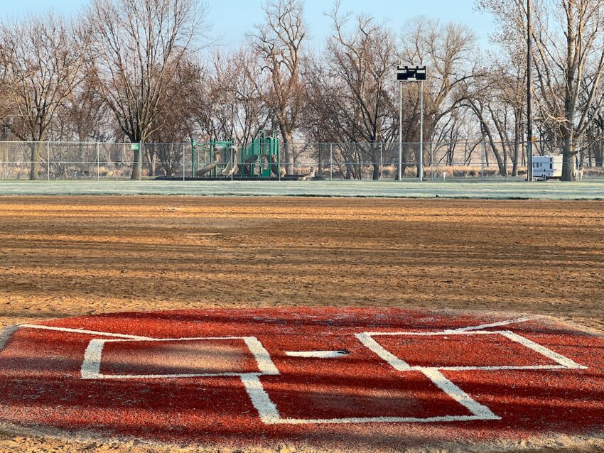 The aging scoreboard at Flandreau’s Teener field sits quiet ahead of the summer season. While it still tracks runs and innings, the ball, strike, and out displays haven’t worked for years — prompting local baseball leaders to invest in a much-needed replacement.