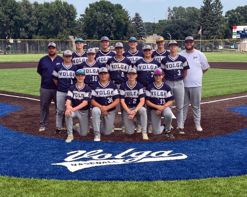 Back row, from left: Coach Luke Uecker, Cade Hauck, Ashton Warne, Luke Langland, Colton Hoeke and Coach Kashas Vander Wal. Middle row: Parker Top, Teagan Moad, Damon Uecker, Deacon Kooima and Brendin Moe. Front row: Jamison Tanderup, Harvey Hardt, Cooper Teske and Coy Niemann.