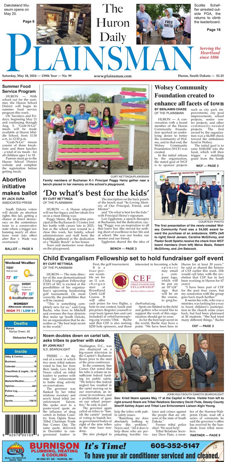 Huron Plainsman 05/18/2024 - The Daily Plainsman