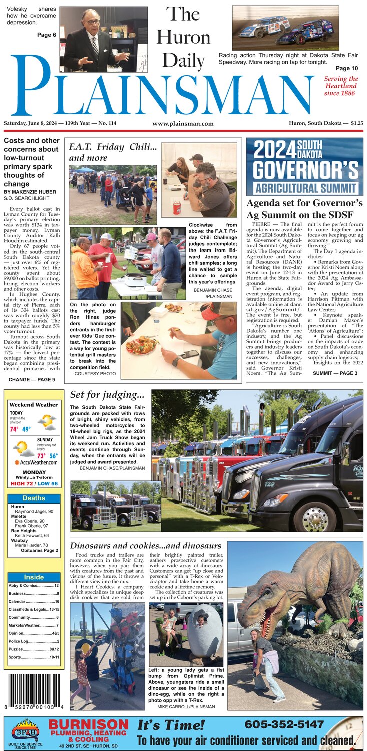 Huron Plainsman 06-08-24 - The Daily Plainsman