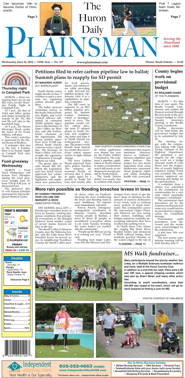 Huron Plainsman 06/26/2024 - The Daily Plainsman