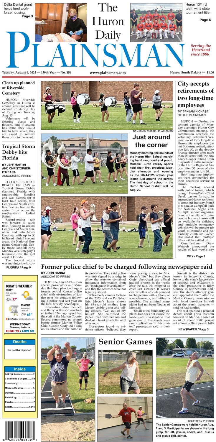 Huron Plainsman 08-06-2024 - The Daily Plainsman